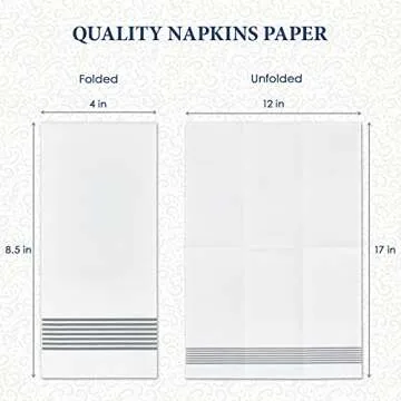 LITOPAK 200 Pack Elegant Disposable Guest Towels – Soft, Absorbent, Perfect for Any Occasion!