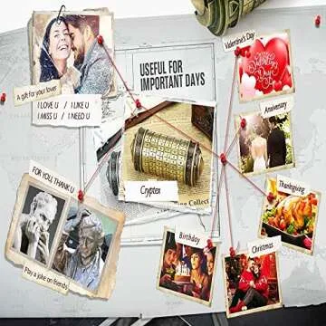 WHRMQ The Mini Da Vinci Code Cryptex Lock,Revomaze,Toy Interesting Gifts for Her or Him to All Festivals Occasions Such as Birthday or The Other Annversary.
