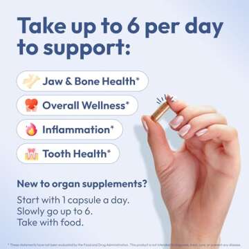 Strong Jaw Tooth Restore Supplement for Tooth Remineralization & Teeth Health, Oral Health