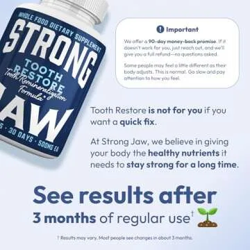 Strong Jaw Tooth Restore Supplement for Tooth Remineralization & Teeth Health, Oral Health