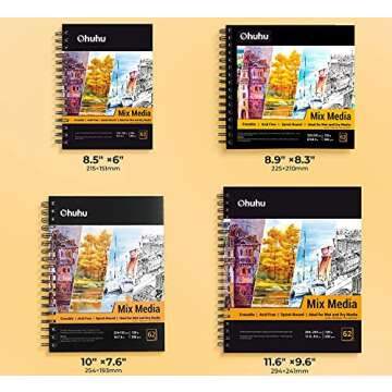 Ohuhu Mix Media Pad - Quality Paper for Artists