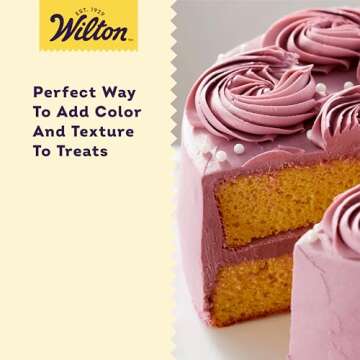 Wilton Sugar Pearls, White, 5 Oz, Non Toxic