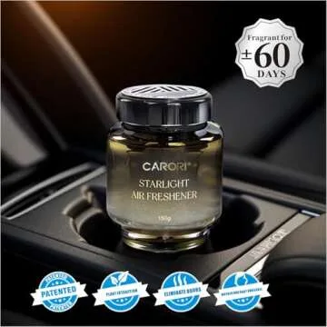 Car Air Freshener, Gel Odor Eliminator, Made with Natural Essential Oils, Deodorizer in Bathrooms, Cars, Boats, RVs，Office, Holiday for Family and Friends-5.3oz - Encounter