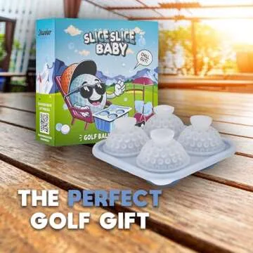 Shanker Golf Ball Ice Cube Tray for Unique Drinks