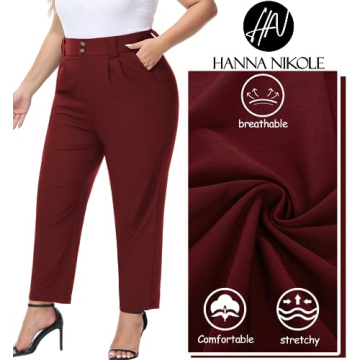 Comfortable Women's Plus Size Stretch Dress Pants