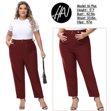 Comfortable Women's Plus Size Stretch Dress Pants