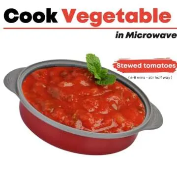 MACONEE Microwave Frying Pan Skillet, Grill & Crisper Pan with Lid Allows You to Fry, Sizzle, and Brown Foods in the Microwave, Micro Cookware for Grilling, Reheating, and Cooking a Variety of Dishes