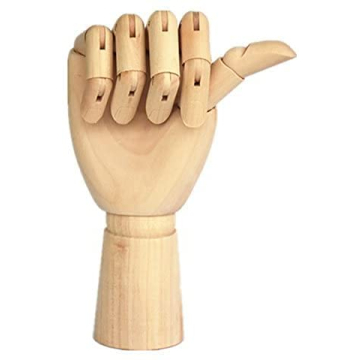 TAPBULL 10" Wooden Hand Manikin for Artists Photographers