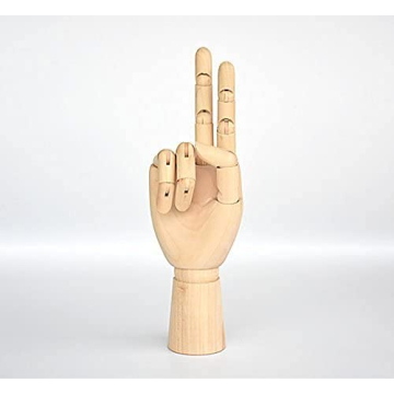 TAPBULL 10" Wooden Hand Manikin for Artists Photographers