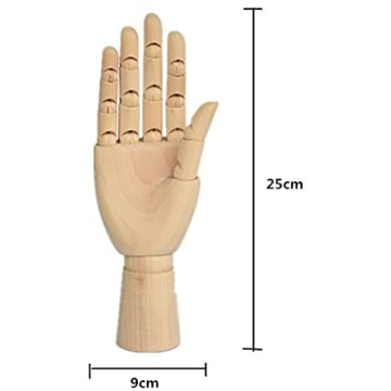 TAPBULL 10" Wooden Hand Manikin for Artists Photographers