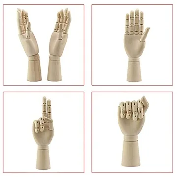 TAPBULL 10" Wooden Hand Manikin for Artists Photographers