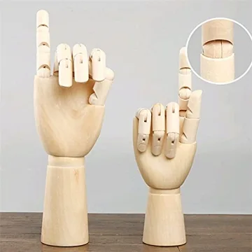 TAPBULL 10" Wooden Hand Manikin for Artists Photographers