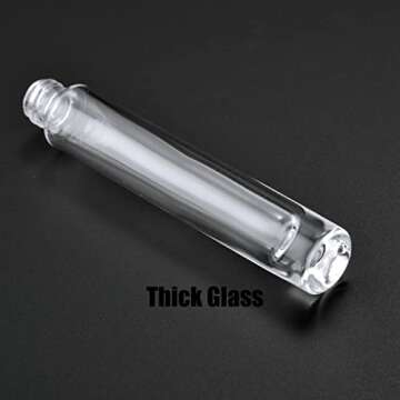 IRON BILL 10ml Glass Spray Bottle Perfume, Thick Glass Atomizer, Perfume Decanter Kit, Small Glass Travel Perfume Atomizer Bottle Refillable (8PCS, Gold)