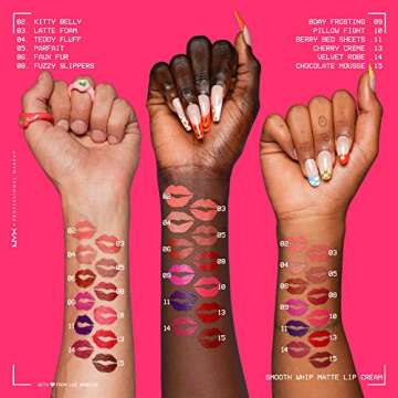 NYX PROFESSIONAL MAKEUP Smooth Whip Matte Lip Cream, Long Lasting, Moisturizing, Vegan Liquid Lipstick - Teddy Fluff (Midtone Pinky Brown)