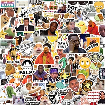 Funny Meme Vinyl Stickers Pack - 306pcs for DIY