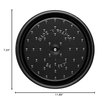 Staub 5-qt Cast Iron Dutch Oven in Matte Black