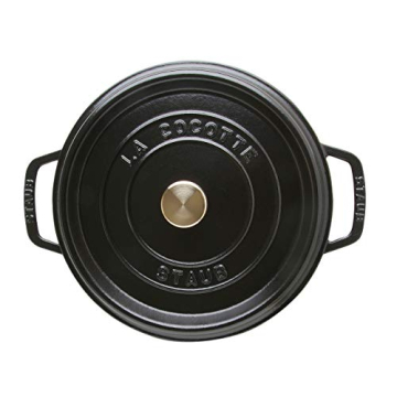 Staub 5-qt Cast Iron Dutch Oven in Matte Black