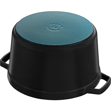 Staub 5-qt Cast Iron Dutch Oven in Matte Black