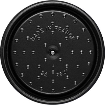 Staub 5-qt Cast Iron Dutch Oven in Matte Black