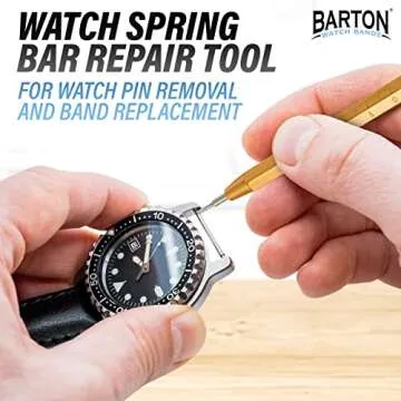 BARTON WATCH BANDS Spring Bar Tool Kit - Easy Watch Link Removal & Band Replacement