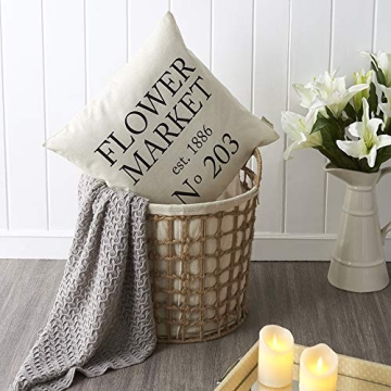 Meekio Farmhouse Spring Pillow Covers Set of 4 Decorative