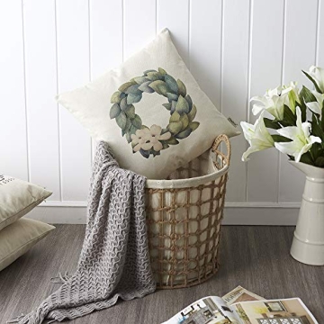 Meekio Farmhouse Spring Pillow Covers Set of 4 Decorative