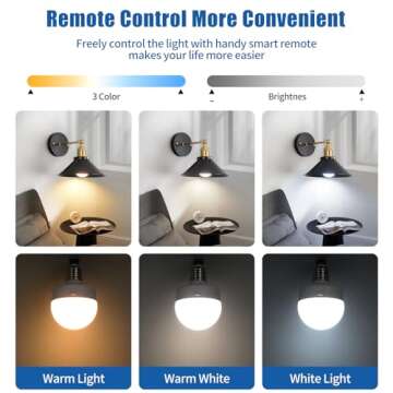 Bailoch Vintage Rechargeable Battery Wall Sconces