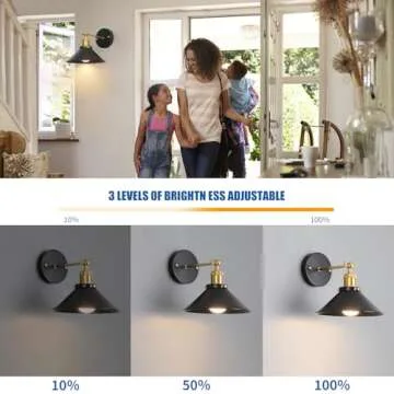 Bailoch Vintage Rechargeable Battery Wall Sconces