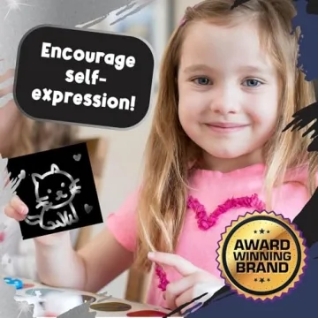 PURPLE LADYBUG Scratch Art Mini Notes for Creative Kids