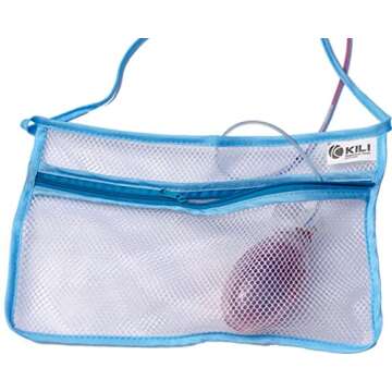 KILI Medical Drain Carrier Pouch - Post Surgery Mesh Drain Holder for Shower or Bath - For Any Surgery That Requires a Drain such as Mastectomy, Augmetation, Ostomy, Tummy Tuck