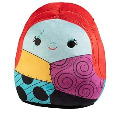 Squishmallows 8" Jack and Sally - Nightmare Before Christmas Official Kellytoy Halloween - Cute and Soft Plush Stuffed Animals -Set of 2 - Great Gift for Kids - Ages 2+