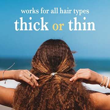 K'lani Inspire Bracelets for Women – Elastic Bracelets and Boho Hair Ties – Cute Hair Ties for Women and Hair Tie Accessories – Stylish Bracelets Boho Style for Hair and Wrist – Set of 5 (Medium)