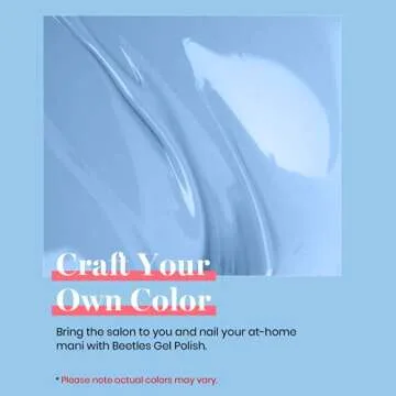 beetles Gel Polish 15ml Baby Blue Gel Nail Polish Soak Off Uv LED Nail Lamp Need Spring Summer Nail Gel Polish Nail Art Manicure Salon DIY Home Solid Gel 0.5Oz Gifts for Women