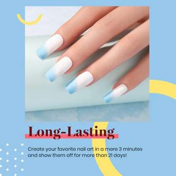 beetles Gel Polish 15ml Baby Blue Gel Nail Polish Soak Off Uv LED Nail Lamp Need Spring Summer Nail Gel Polish Nail Art Manicure Salon DIY Home Solid Gel 0.5Oz Gifts for Women