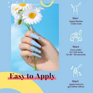 beetles Gel Polish 15ml Baby Blue Gel Nail Polish Soak Off Uv LED Nail Lamp Need Spring Summer Nail Gel Polish Nail Art Manicure Salon DIY Home Solid Gel 0.5Oz Gifts for Women