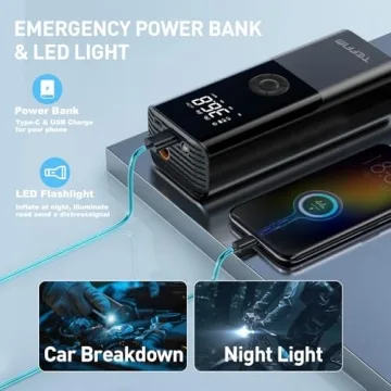 150PSI Portable Air Compressor with 20000mAh Battery