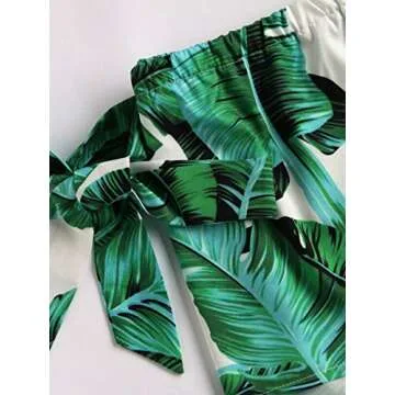 Floerns Women's 2 Piece Off Shoulder Tie Short Sleeve Random Crop Top With Shorts