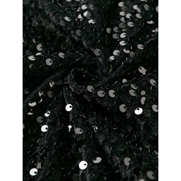Sparkly V Neck Sequin Maxi Dress for Women
