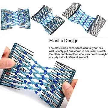 Vintage Stretch Beaded Hair Accessories for Women and Girls