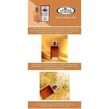 Al-Rehab Choco Musk Eau De Spray Perfume (50 ml/1.65 fl. oz)- 2 pack