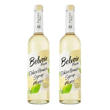 Belvoir Fruit Farms Elderflower Syrup Mixer (500ml) | Pack of 2 | Natural Elderflower Drink Mix | Id...