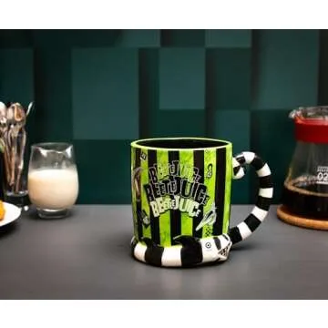 Beetlejuice 3D Ceramic Mug for Fans - 24 Ounces
