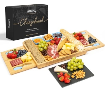SMIRLY Charcuterie Boards Gift Set - Perfect for Housewarming & Weddings