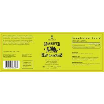 Ancestral Beef Pancreas Supplement for Digestive Health