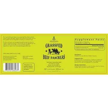 Ancestral Beef Pancreas Supplement for Digestive Health