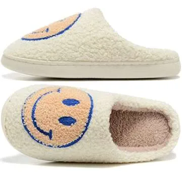 Retro Fuzzy Face Slippers for Comfort and Style