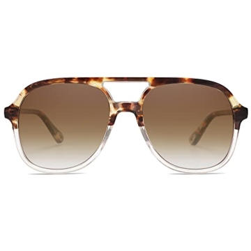 SOJOS Retro Polarized Aviator Sunglasses for Women Men Classic 70s Vintage Trendy Square Aviators SJ...