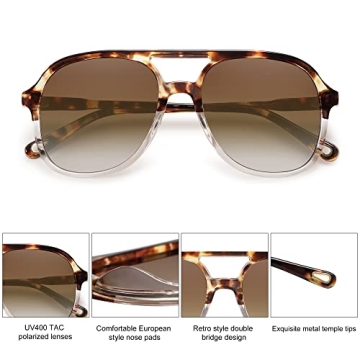 Buy SOJOS Retro Polarized Aviator Sunglasses for Stylish Protection