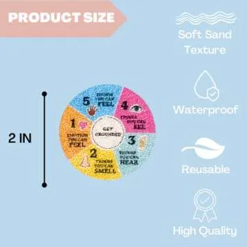 50 Pcs Textured Anxiety Sensory Stickers, Breathing Feature Calm Strips for Anxiety and Stress, Reusable Fidget Stickers for Adults and Kids