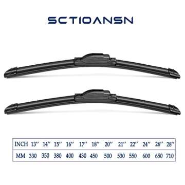 3Pcs Windshield Wipers for Nissan Rogue Pathfinder 2013-2023